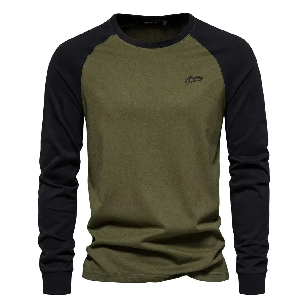 Men's Long Sleeve Raglan Crew Neck Top