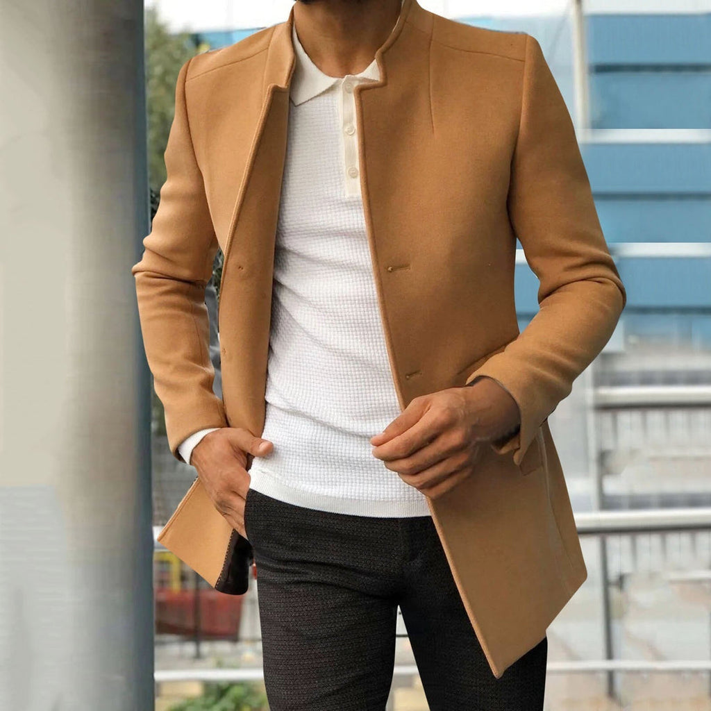 Men's Smart Tailored Tweed Business Jacket