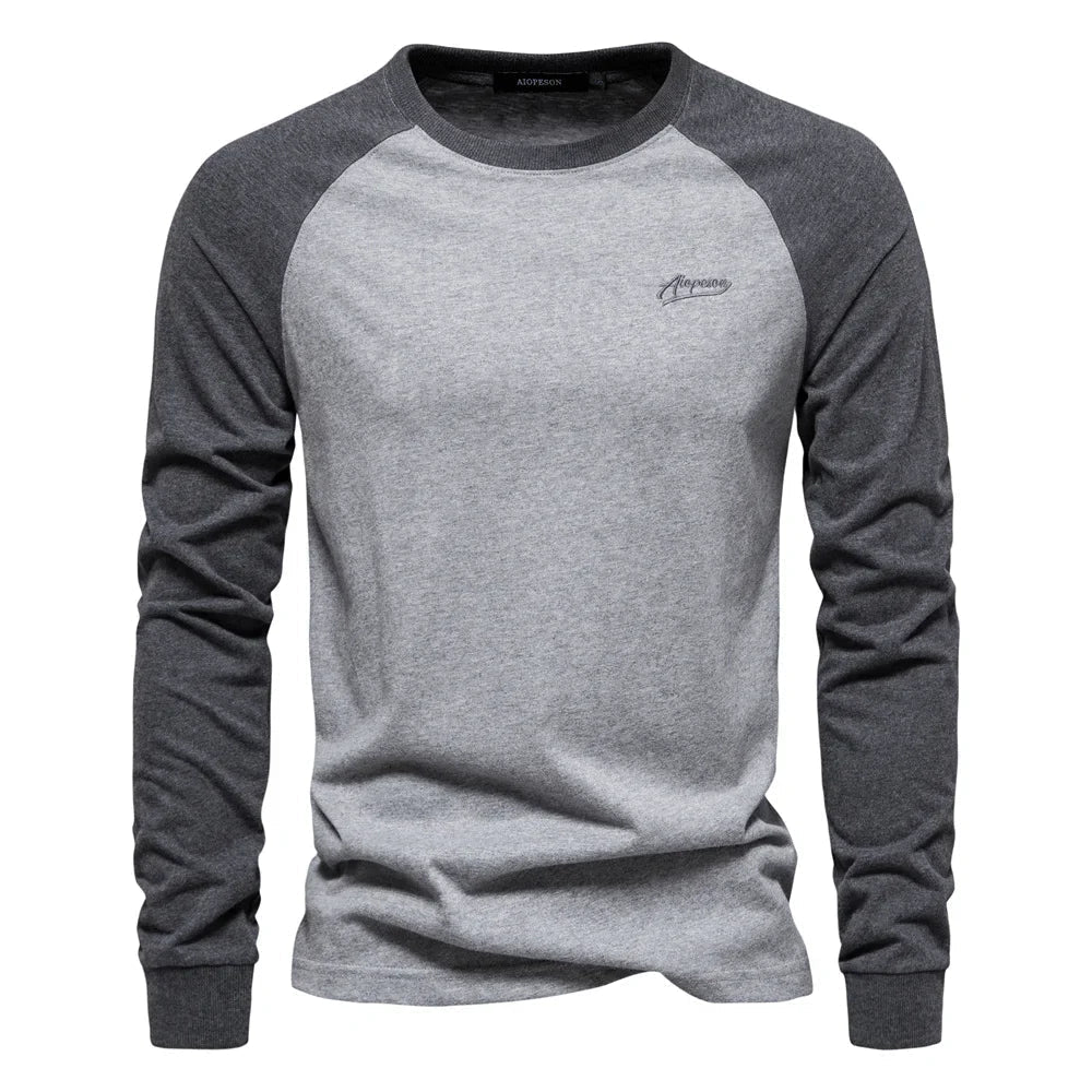Men's Long Sleeve Raglan Crew Neck Top