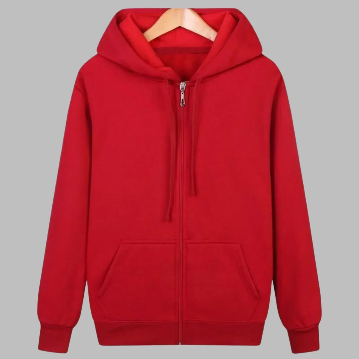 Men's Casual Zip-Through Hooded Top