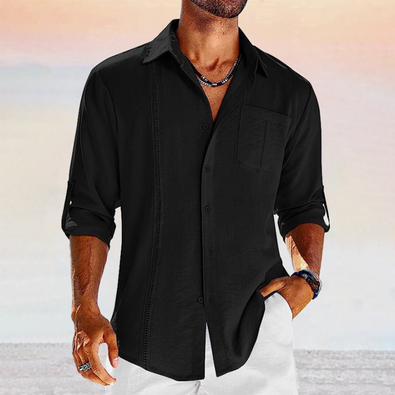 Men's Decorative Stitch Casual Shirt
