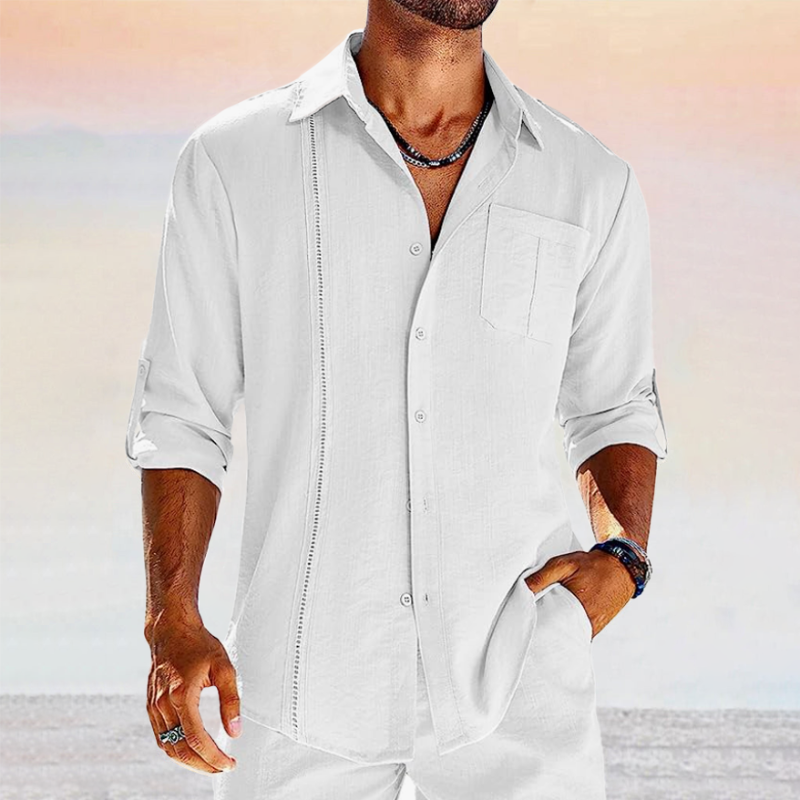 Men's Decorative Stitch Casual Shirt