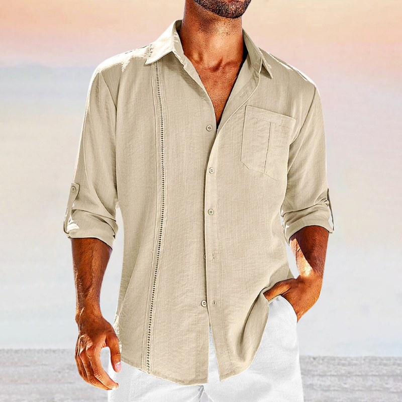 Men's Decorative Stitch Casual Shirt