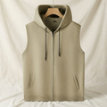 Men's Sleeveless Zip-Through Hooded Training Gilet