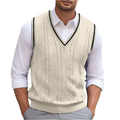 Men's Lightweight Summer V-Neck Knit Tank
