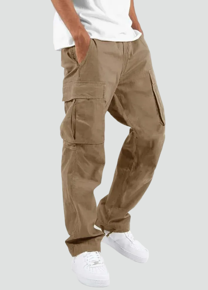 Men's Casual Relaxed Utility Cargo Trousers