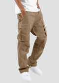 Men's Casual Relaxed Utility Cargo Trousers