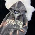 Men's Casual Embroidered Hooded Top