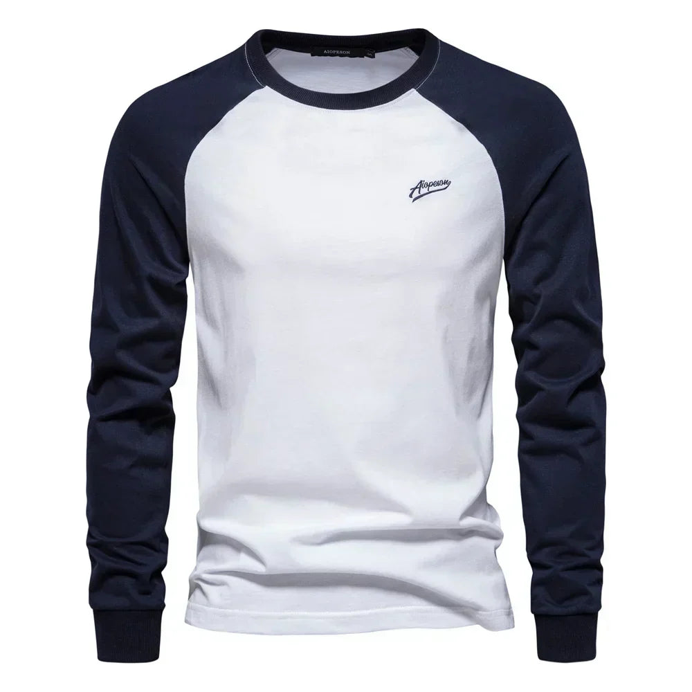 Men's Long Sleeve Raglan Crew Neck Top