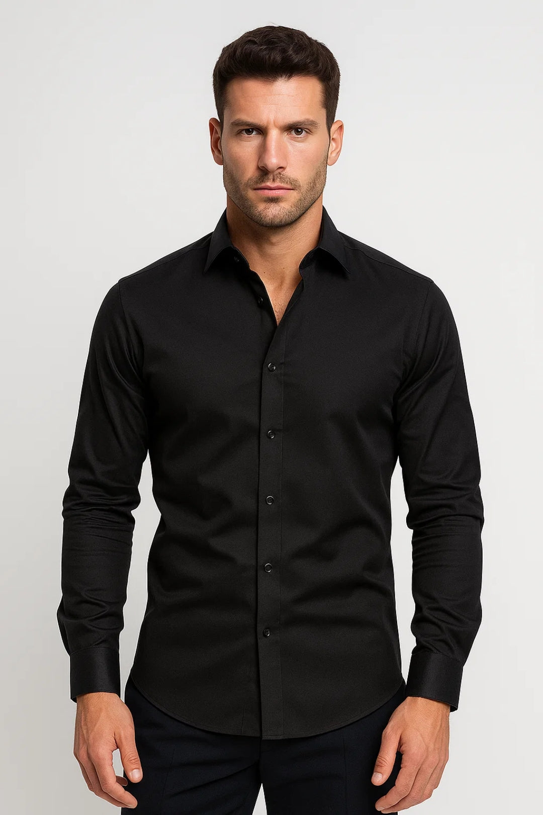 Men's Classic Collar Slim-Fit Formal Shirt