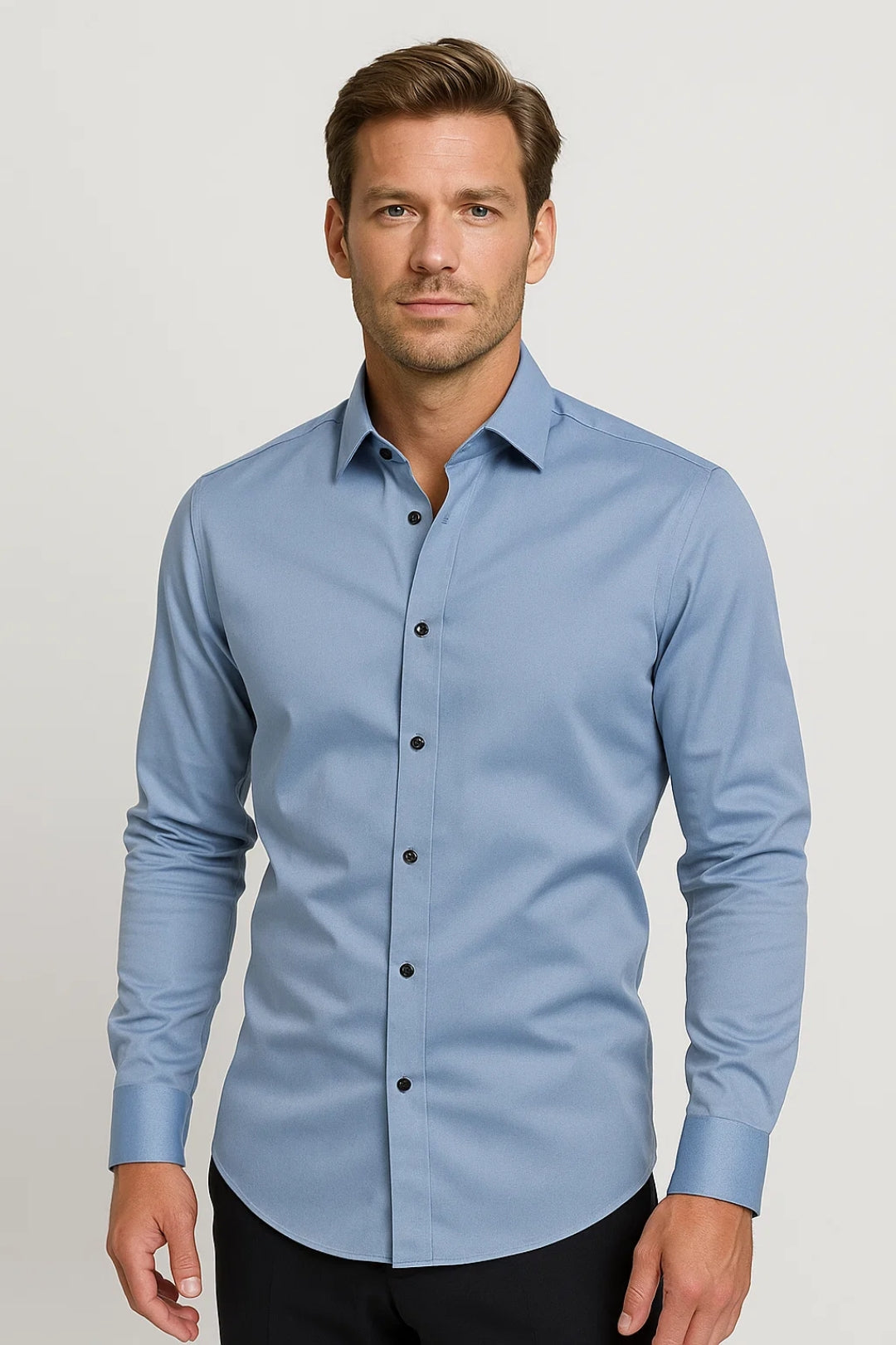 Men's Classic Collar Slim-Fit Formal Shirt