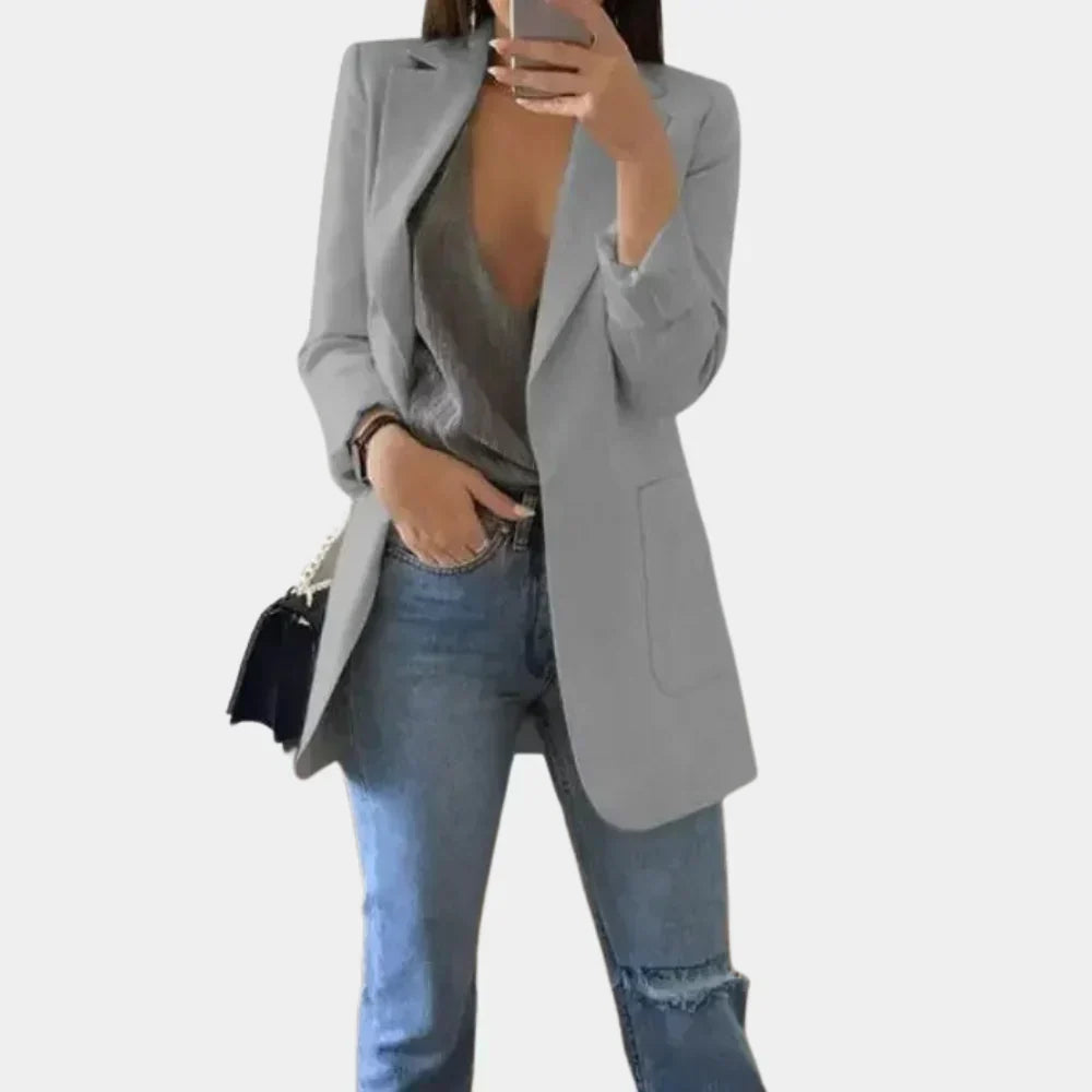 Women's Longline Tailored Slim-Fit Blazer