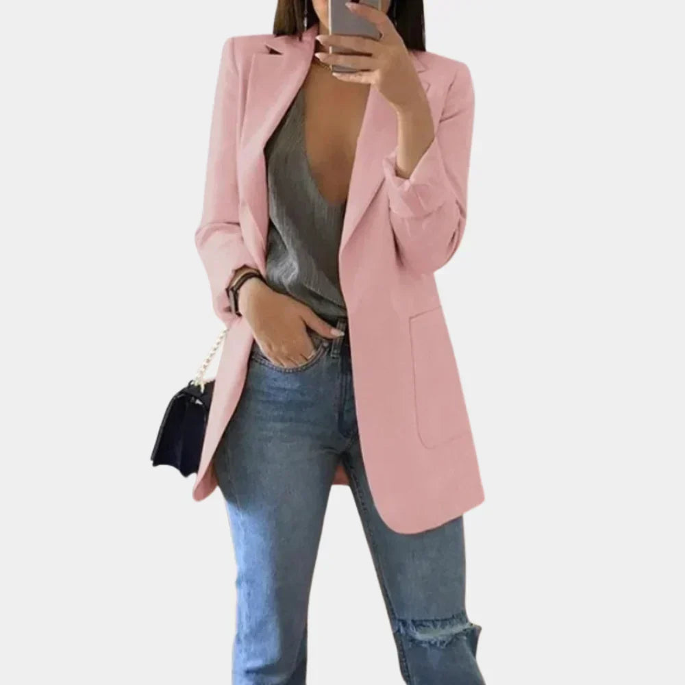 Women's Longline Tailored Slim-Fit Blazer