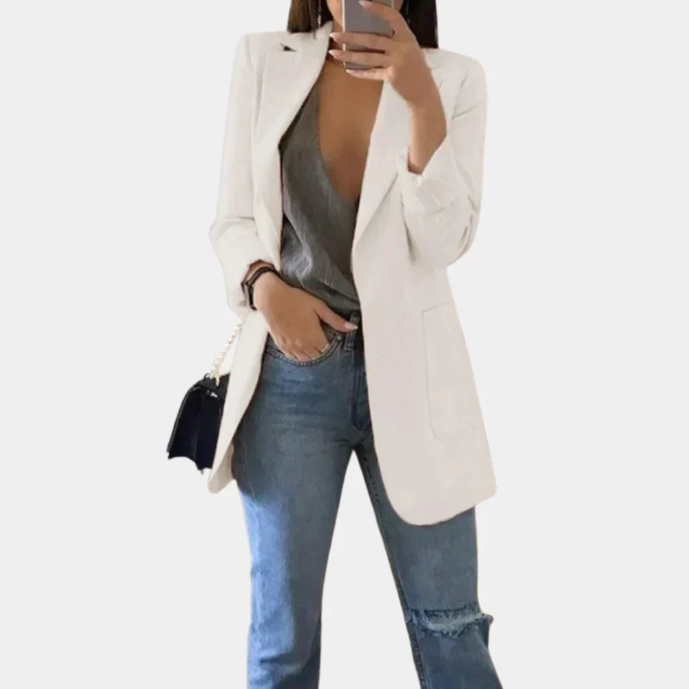 Women's Longline Tailored Slim-Fit Blazer