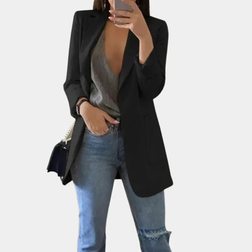 Women's Longline Tailored Slim-Fit Blazer