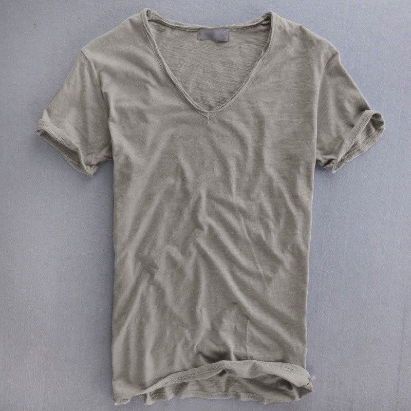 Men's Lightweight V-Neck Slim T-Shirt