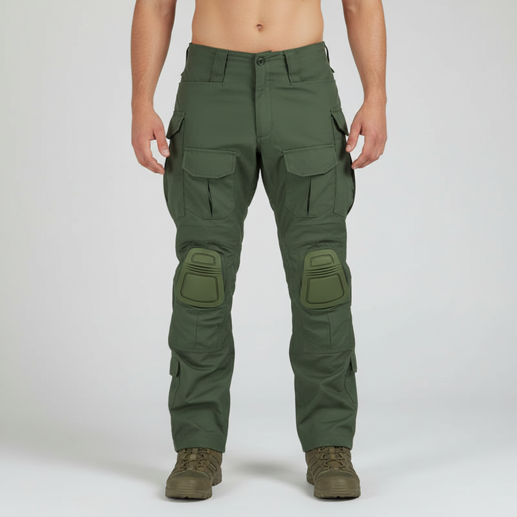 Men's Knee-Pad Tactical Cotton Cargo Trousers