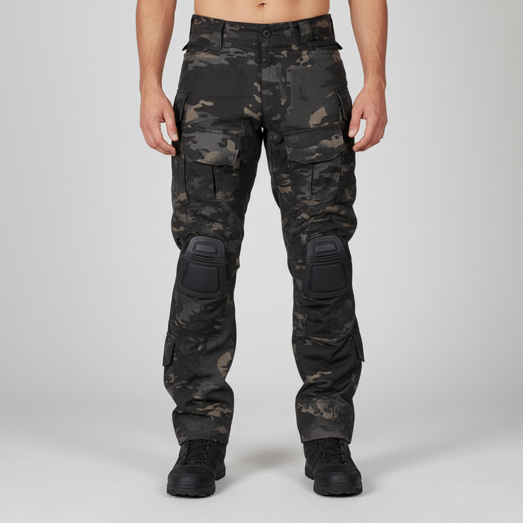 Men's Knee-Pad Tactical Cotton Cargo Trousers