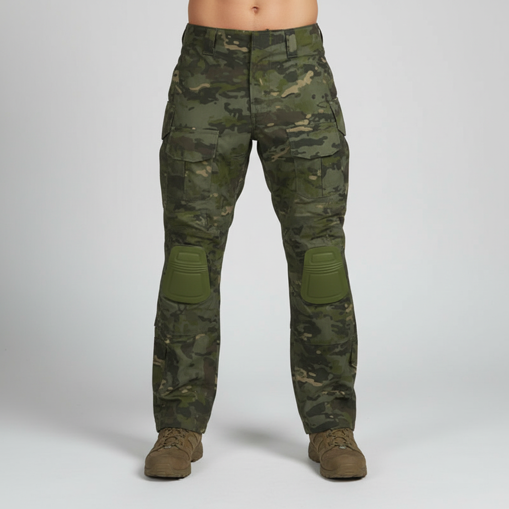 Men's Knee-Pad Tactical Cotton Cargo Trousers