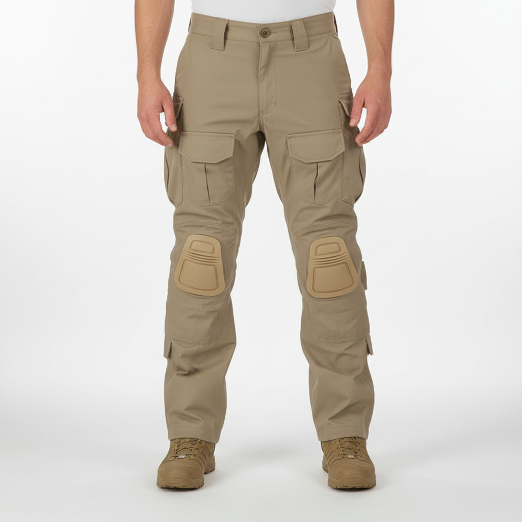Men's Knee-Pad Tactical Cotton Cargo Trousers