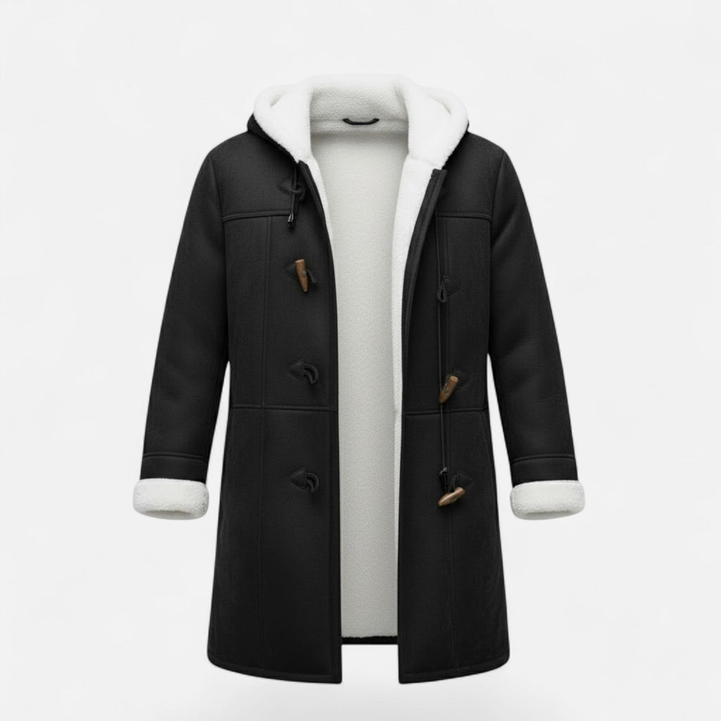 Women's Button-Through Hooded Winter Topcoat