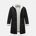 Women's Button-Through Hooded Winter Topcoat