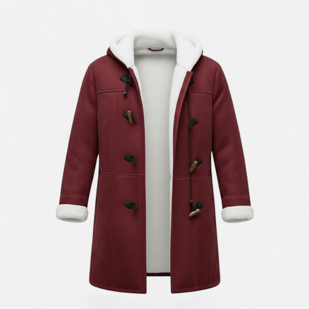 Women's Button-Through Hooded Winter Topcoat