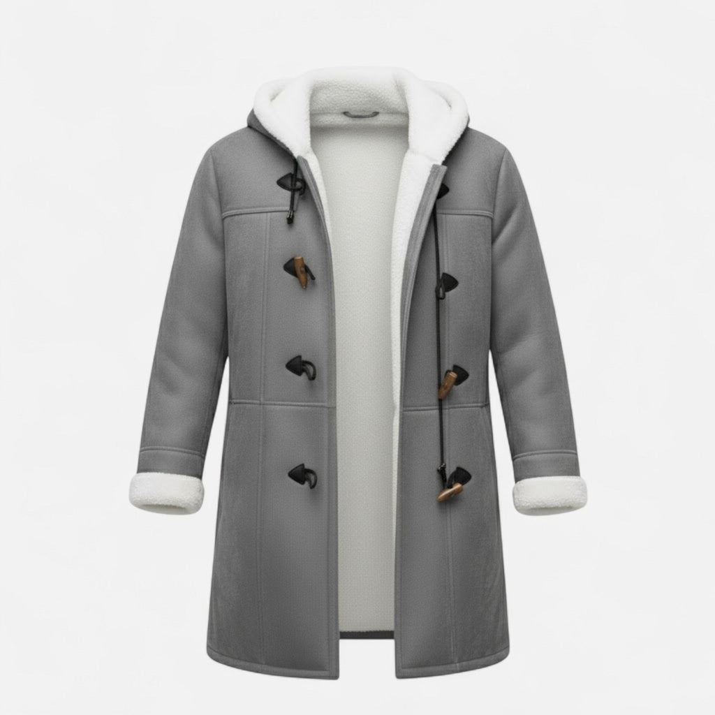 Women's Button-Through Hooded Winter Topcoat