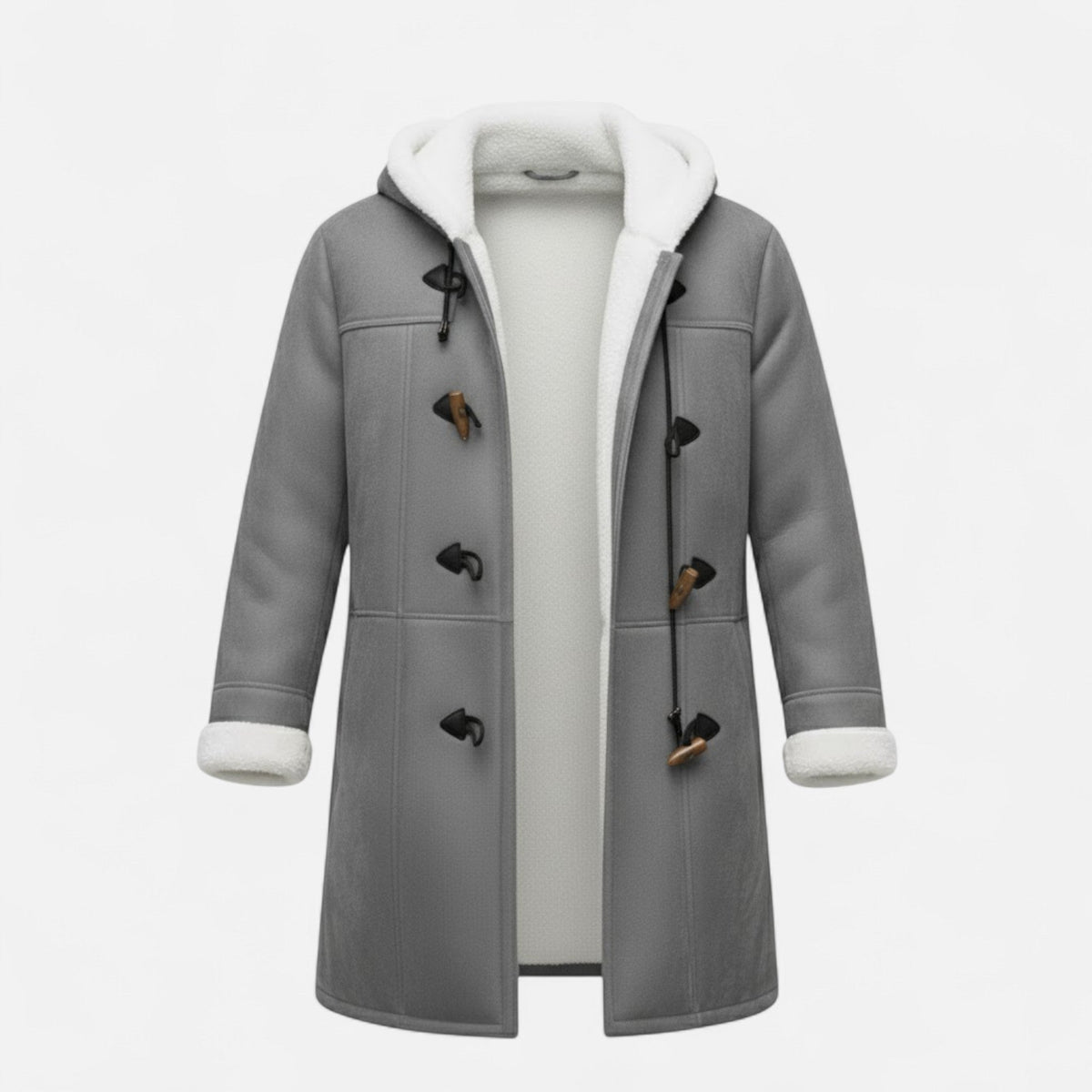 Women's Button-Through Hooded Winter Topcoat
