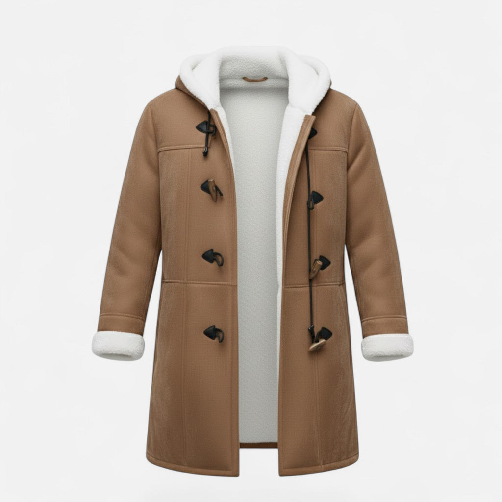 Women's Button-Through Hooded Winter Topcoat