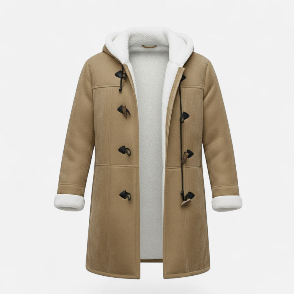 Women's Button-Through Hooded Winter Topcoat