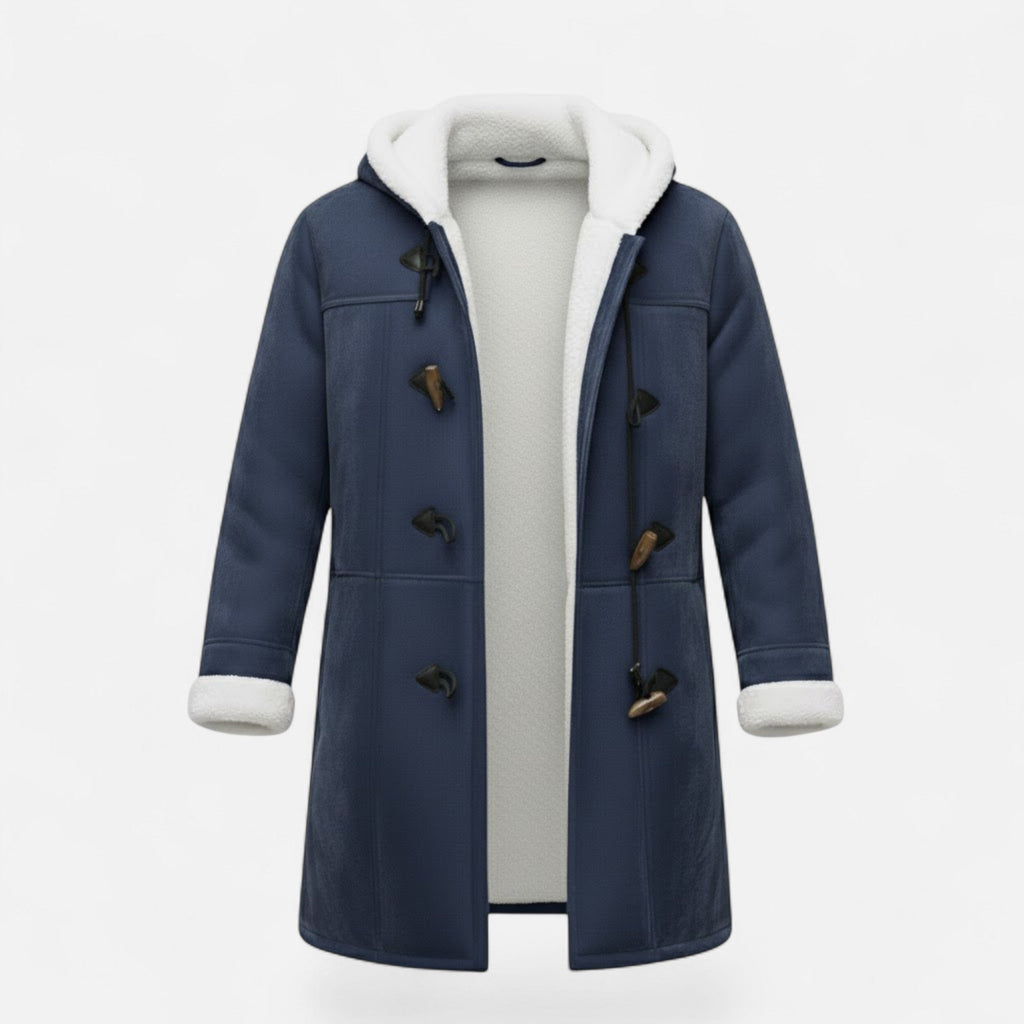 Women's Button-Through Hooded Winter Topcoat