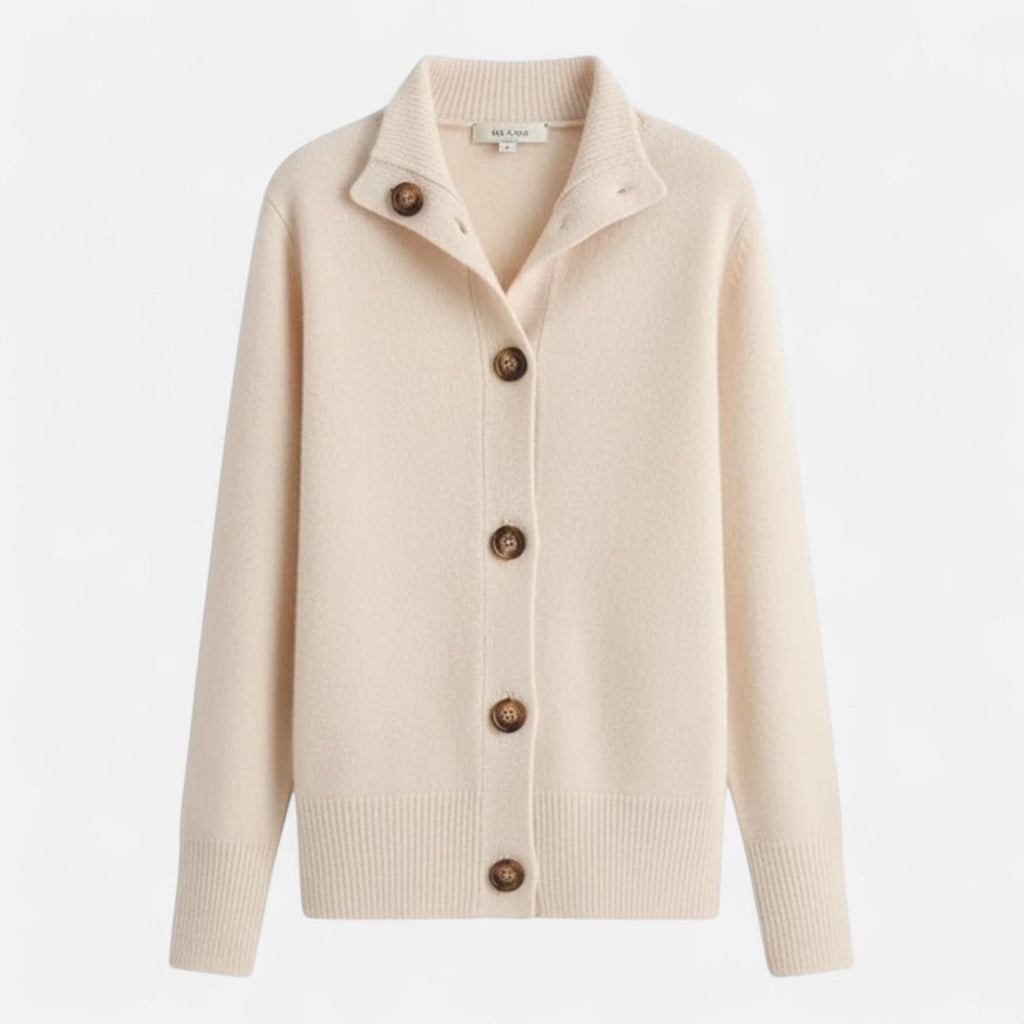 Women's Short Knitted Stand-Collar Topcoat