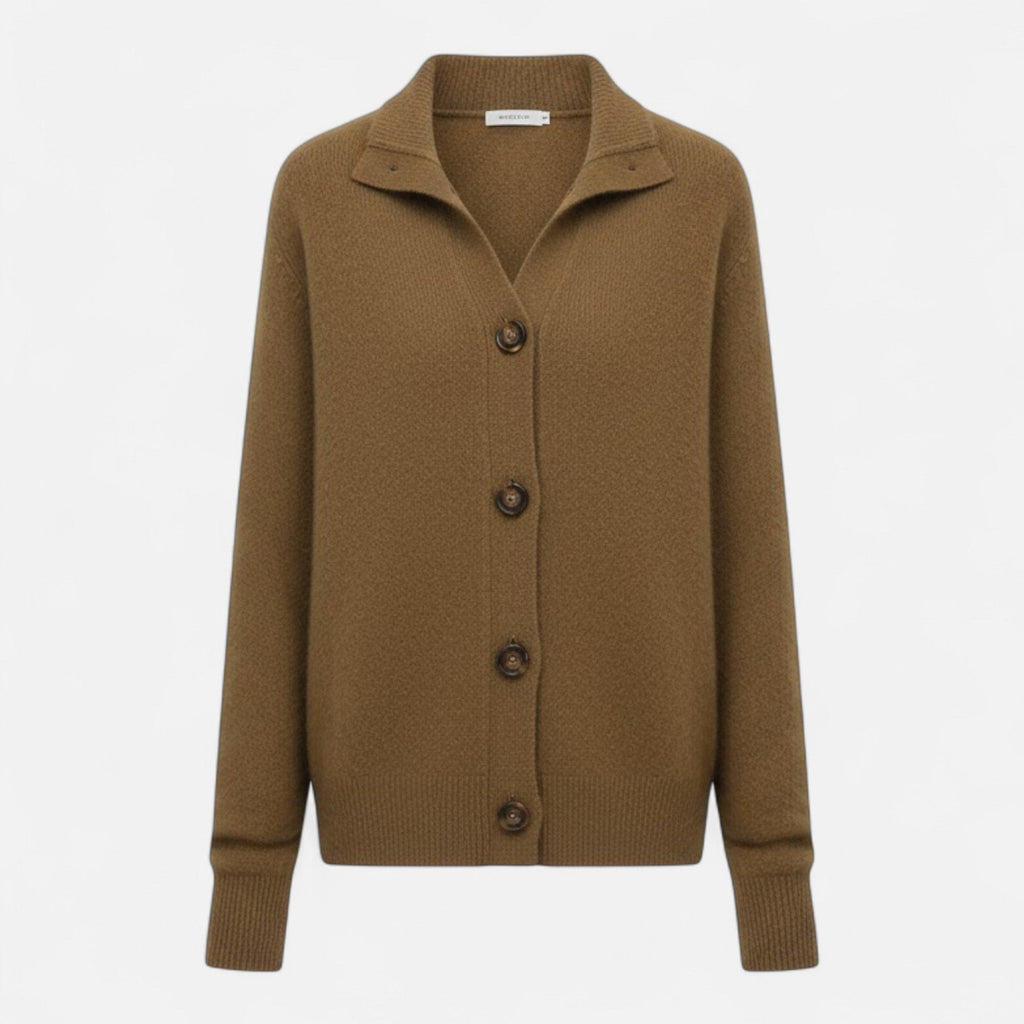 Women's Short Knitted Stand-Collar Topcoat