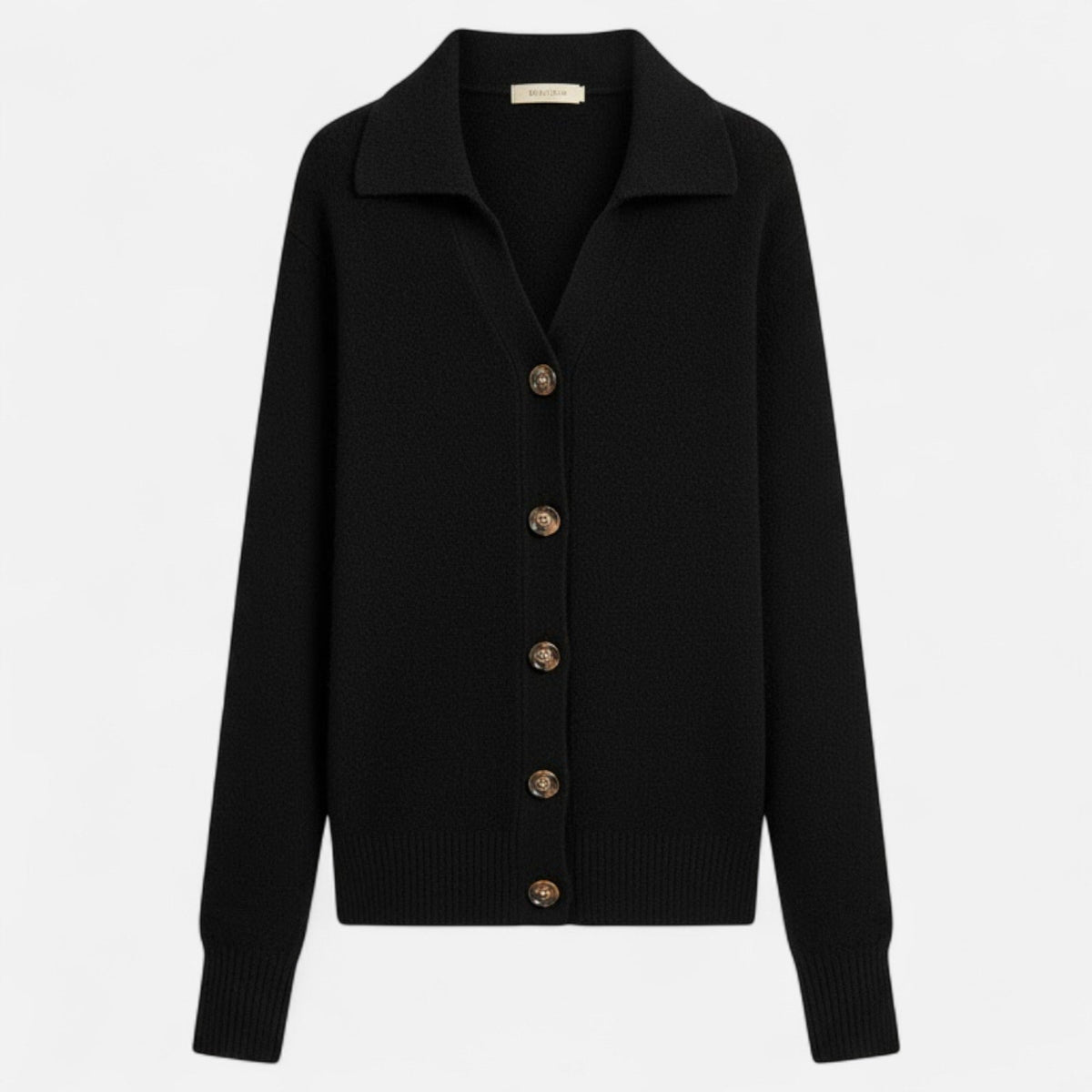 Women's Short Knitted Stand-Collar Topcoat