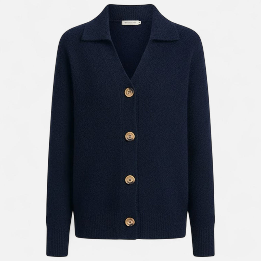 Women's Short Knitted Stand-Collar Topcoat