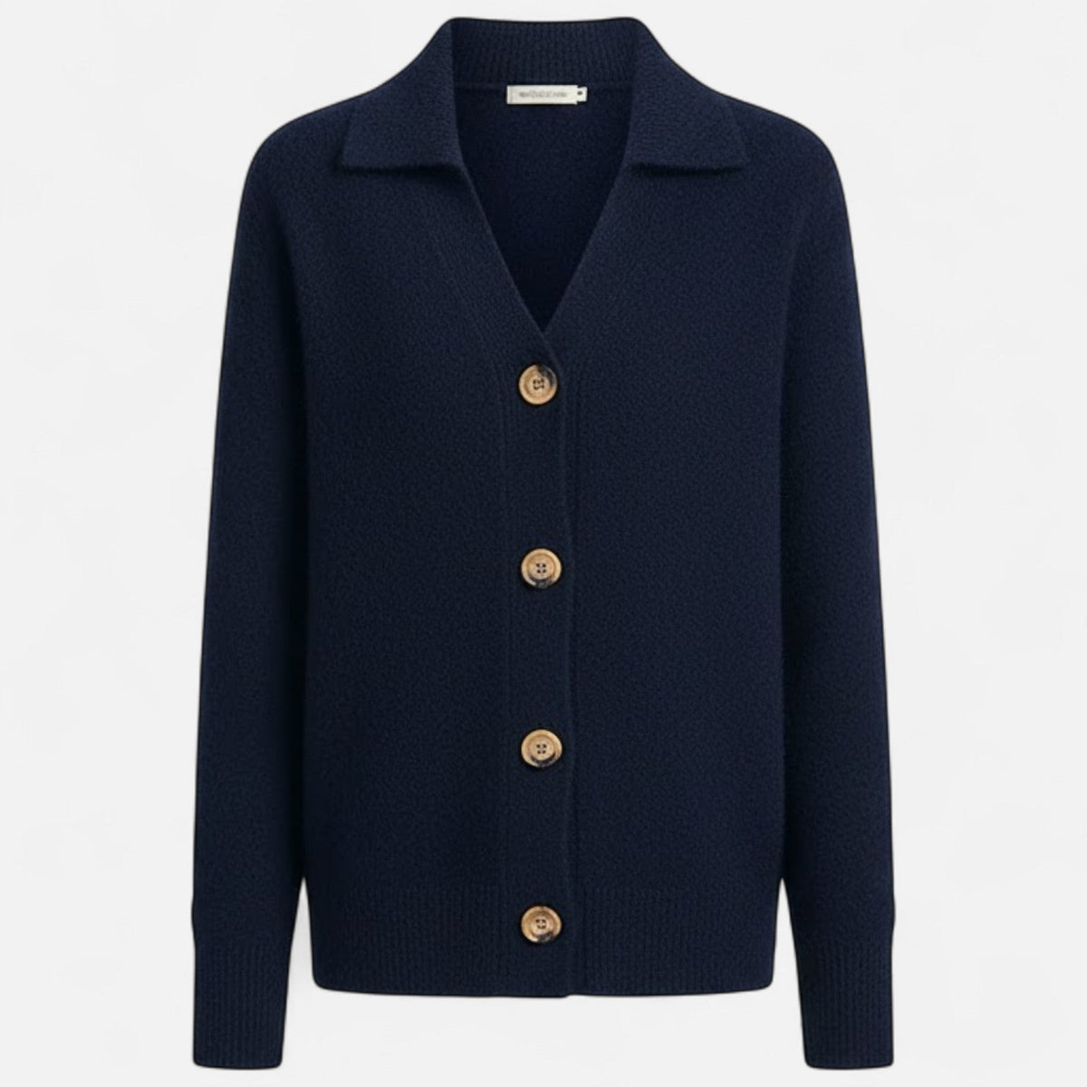 Women's Short Knitted Stand-Collar Topcoat