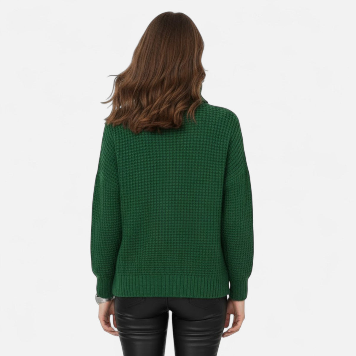 Women's Classic Woollen Polo Neck Pullover