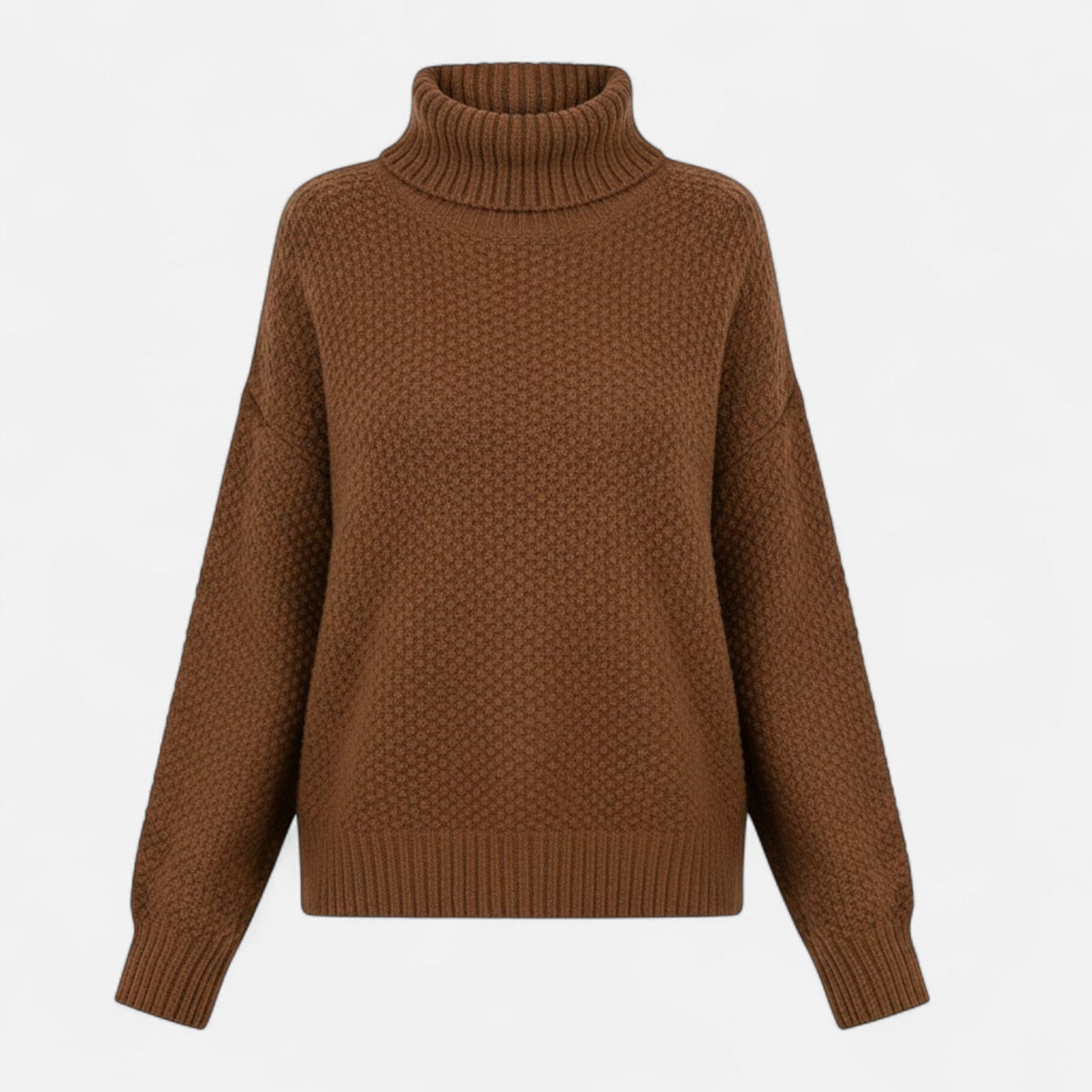 Women's Classic Woollen Polo Neck Pullover