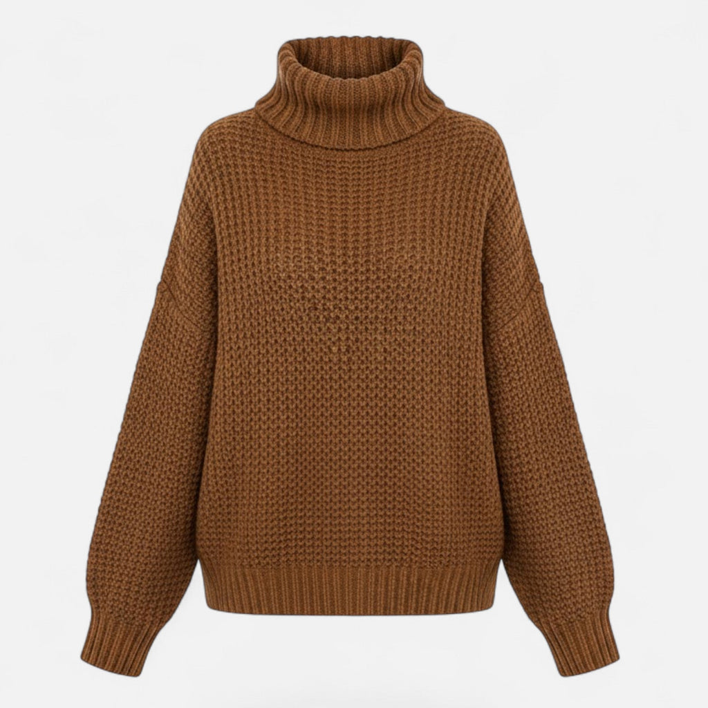 Women's Classic Woollen Polo Neck Pullover