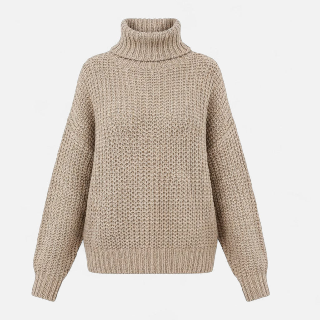 Women's Classic Woollen Polo Neck Pullover