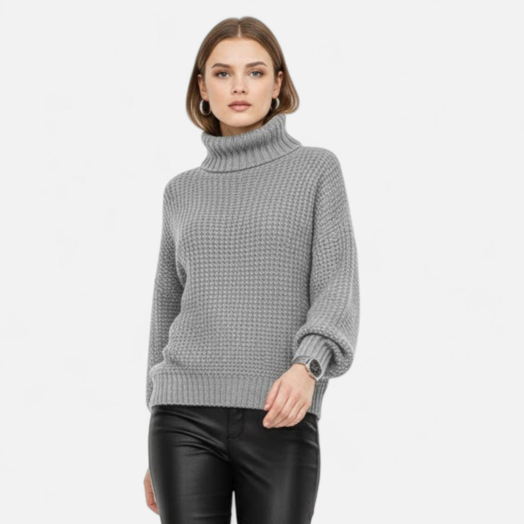 Women's Classic Woollen Polo Neck Pullover