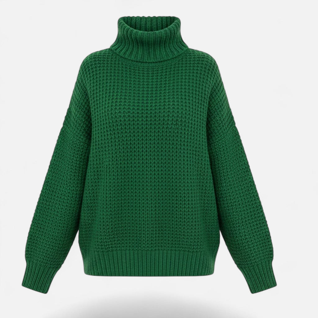 Women's Classic Woollen Polo Neck Pullover