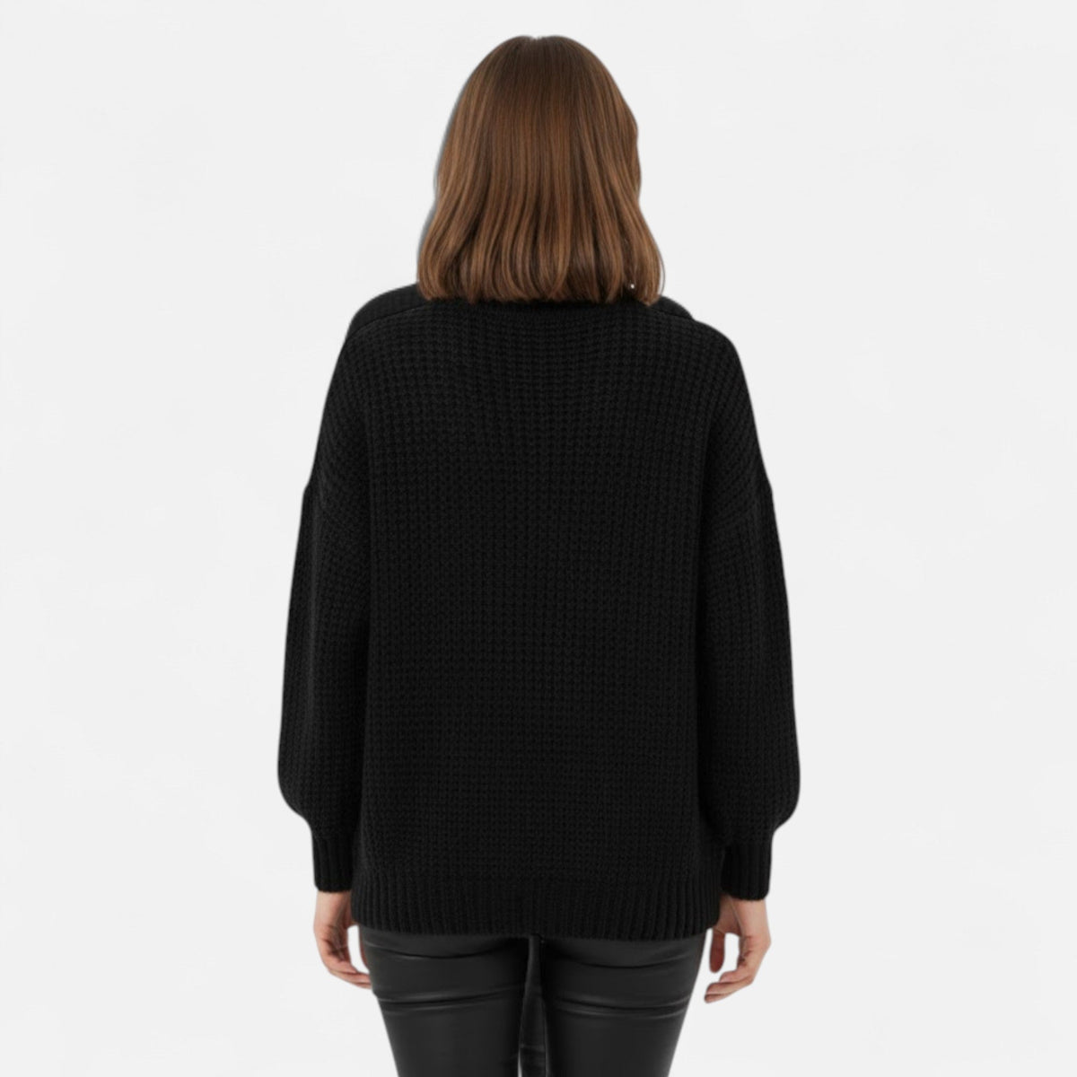 Women's Classic Woollen Polo Neck Pullover