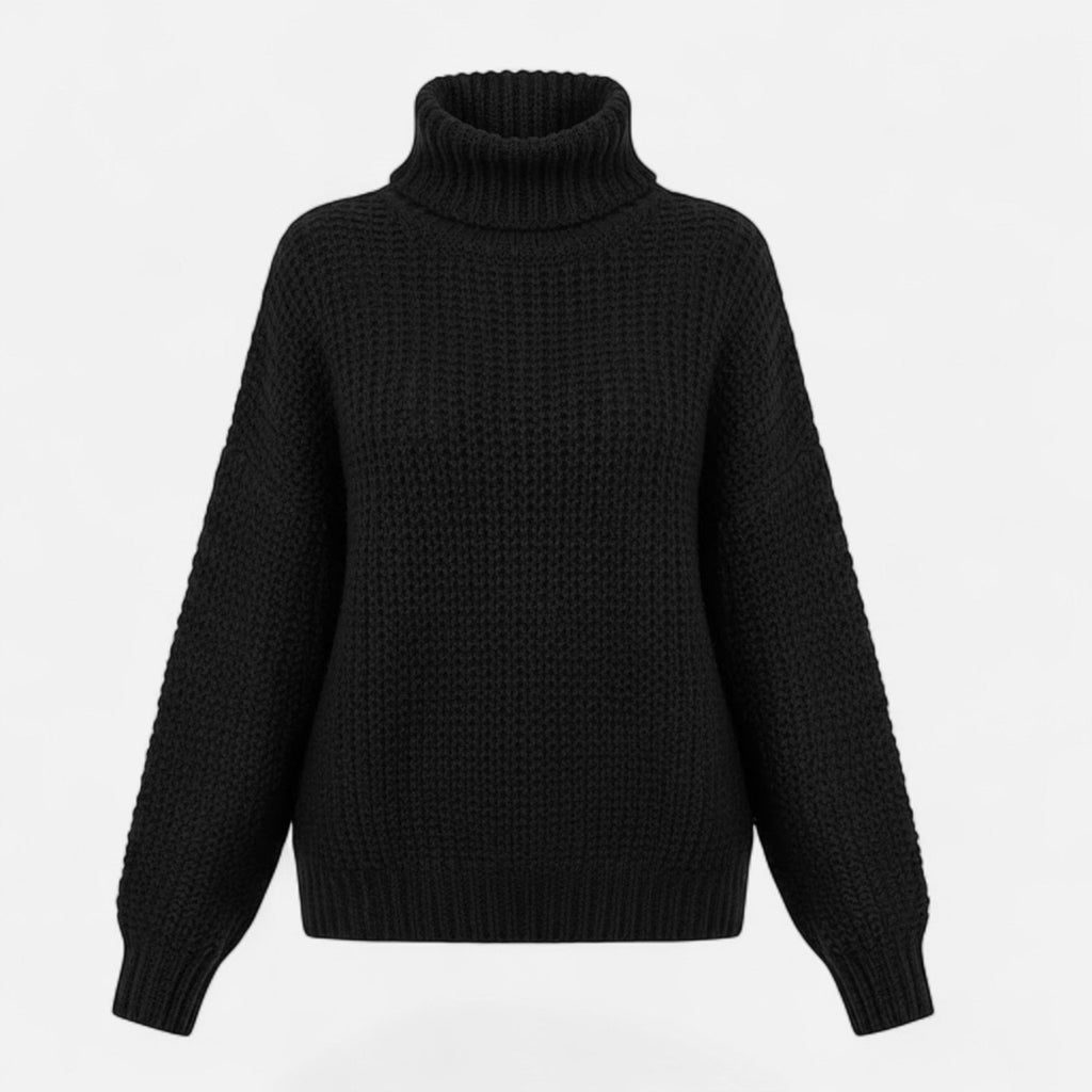 Women's Classic Woollen Polo Neck Pullover