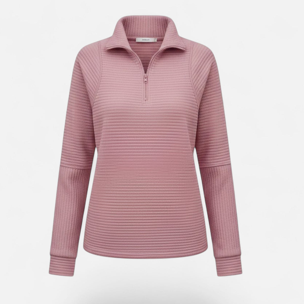 Women's Stand-Collar Zip Knitted Pullover