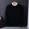 Men's Fine Knit Crew Neck Pullover