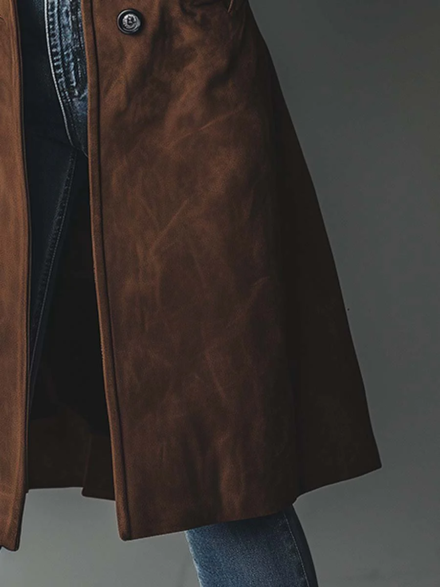 Women's Tailored Vintage-Style Longline Trench