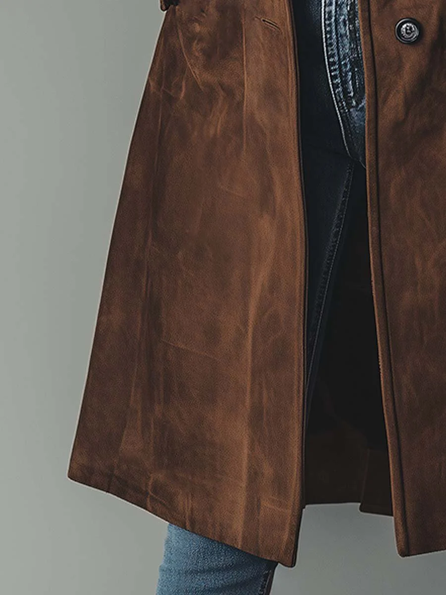 Women's Tailored Vintage-Style Longline Trench