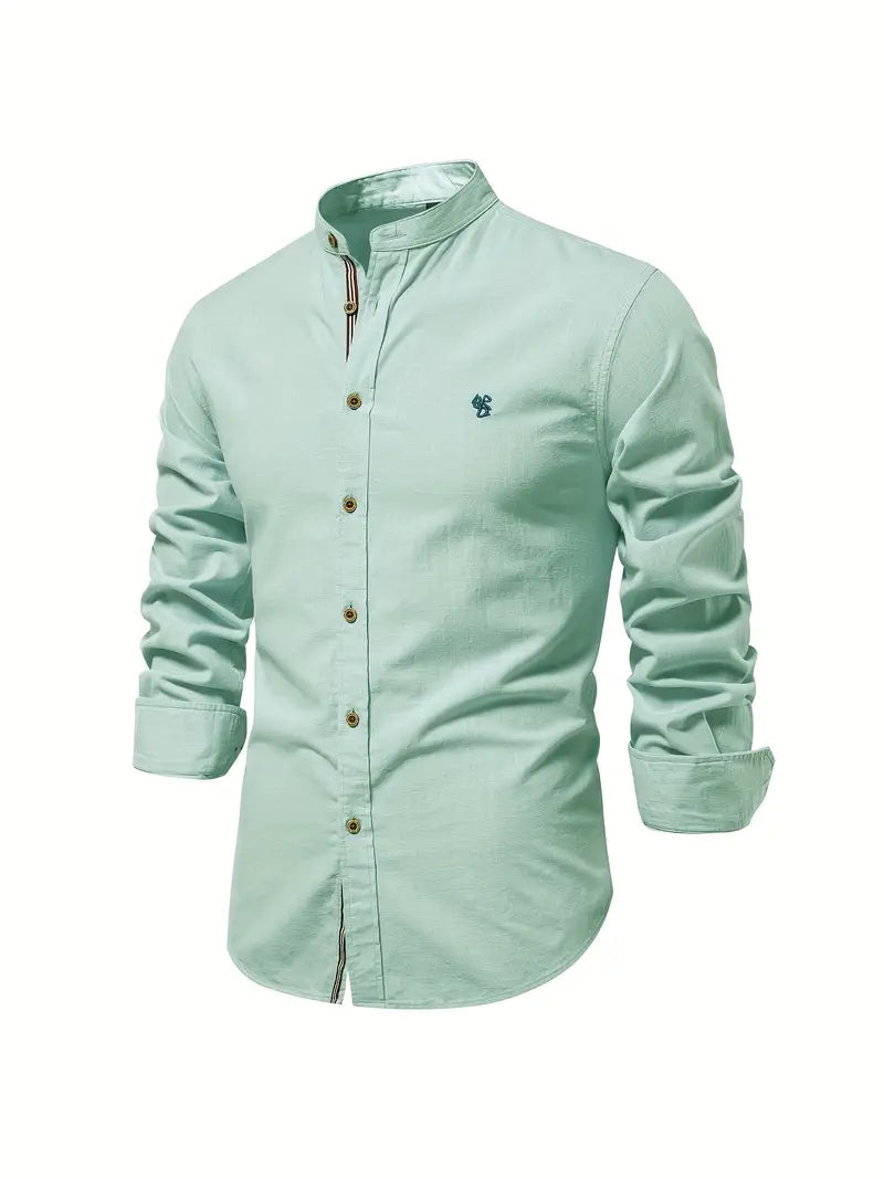Men's Classic Breathable Button-Front Shirt